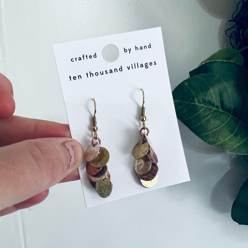 Mixed metal earrings new